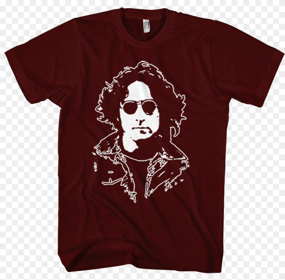 John Lennon Al Gore Campaign T Shirt, Clothing, Maroon, T-shirt, Face Free Png