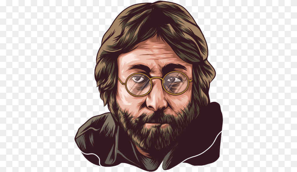 John Lennon Archives Hair Design, Portrait, Adult, Photography, Beard Png