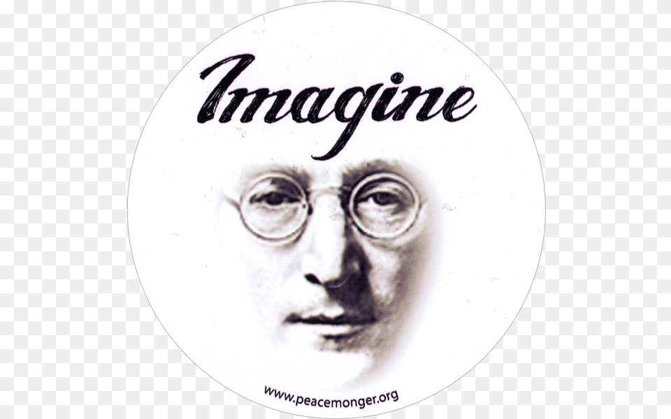 John Lennon Decal Imagine Small Social John Lennon Imagine All The People Living, Male, Adult, Man, Person Free Transparent Png