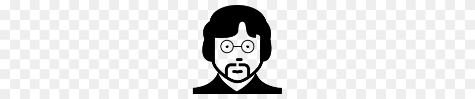 John Lennon Icons Noun Project, Gray Free Png Download