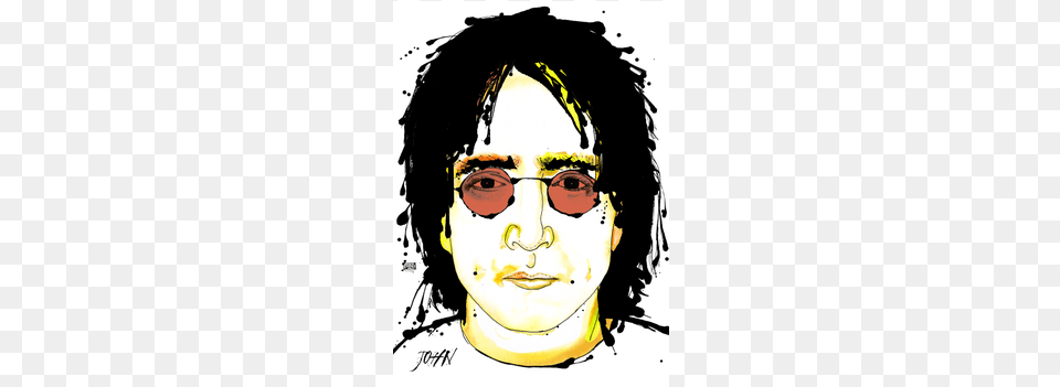 John Lennon Illustration, Head, Portrait, Face, Photography Free Transparent Png