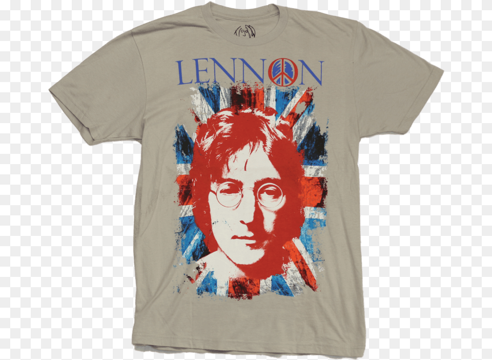John Lennon John Lennon Peace T Shirt John Lennon, Clothing, T-shirt, Person, Face Free Transparent Png
