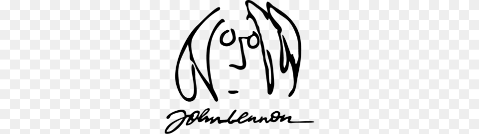 John Lennon Logo Vector, Gray Png
