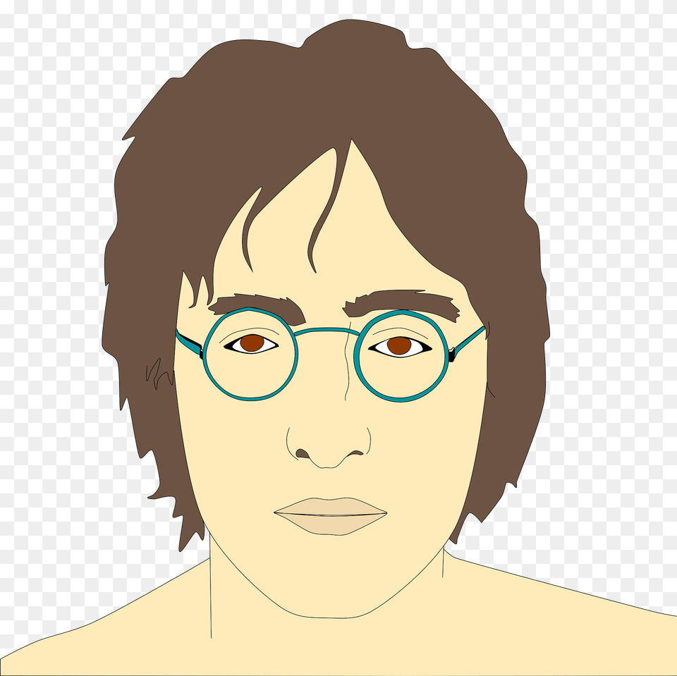 John Lennon Portrait Clipart, Photography, Face, Person, Head Png