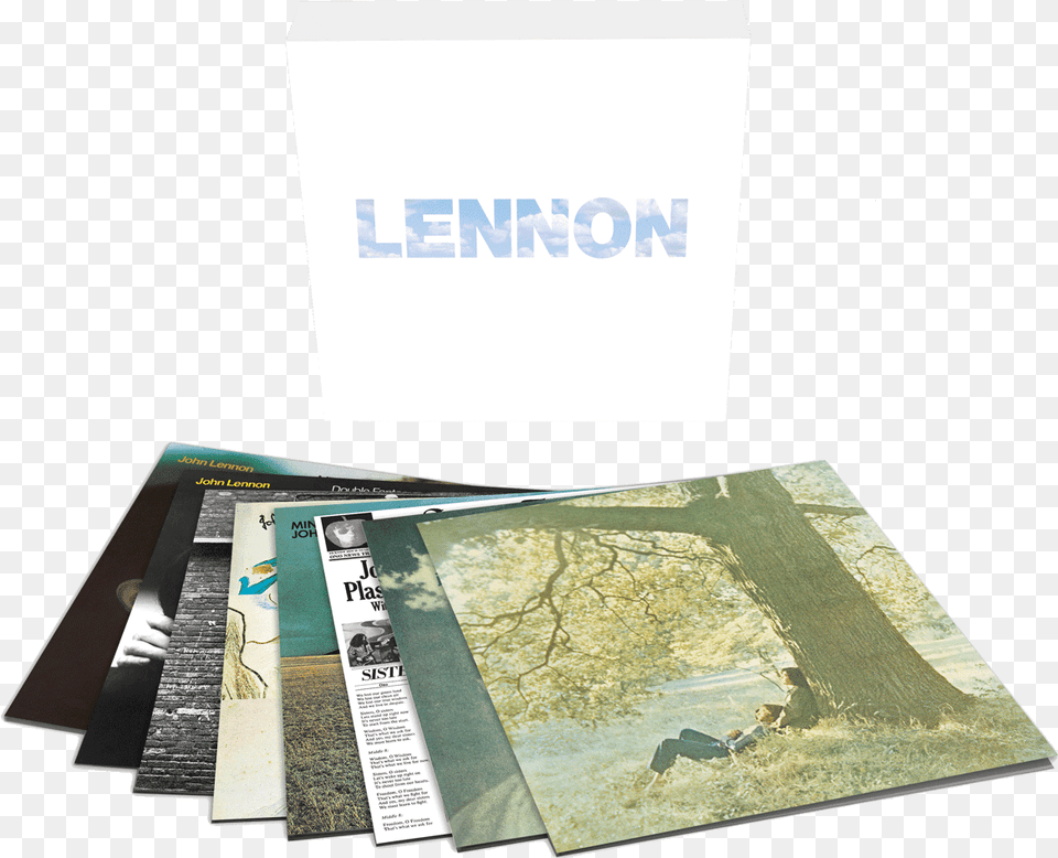 John Lennon Signature John Lennon Vinyl Box Set, Advertisement, Poster, Person, Map Png Image