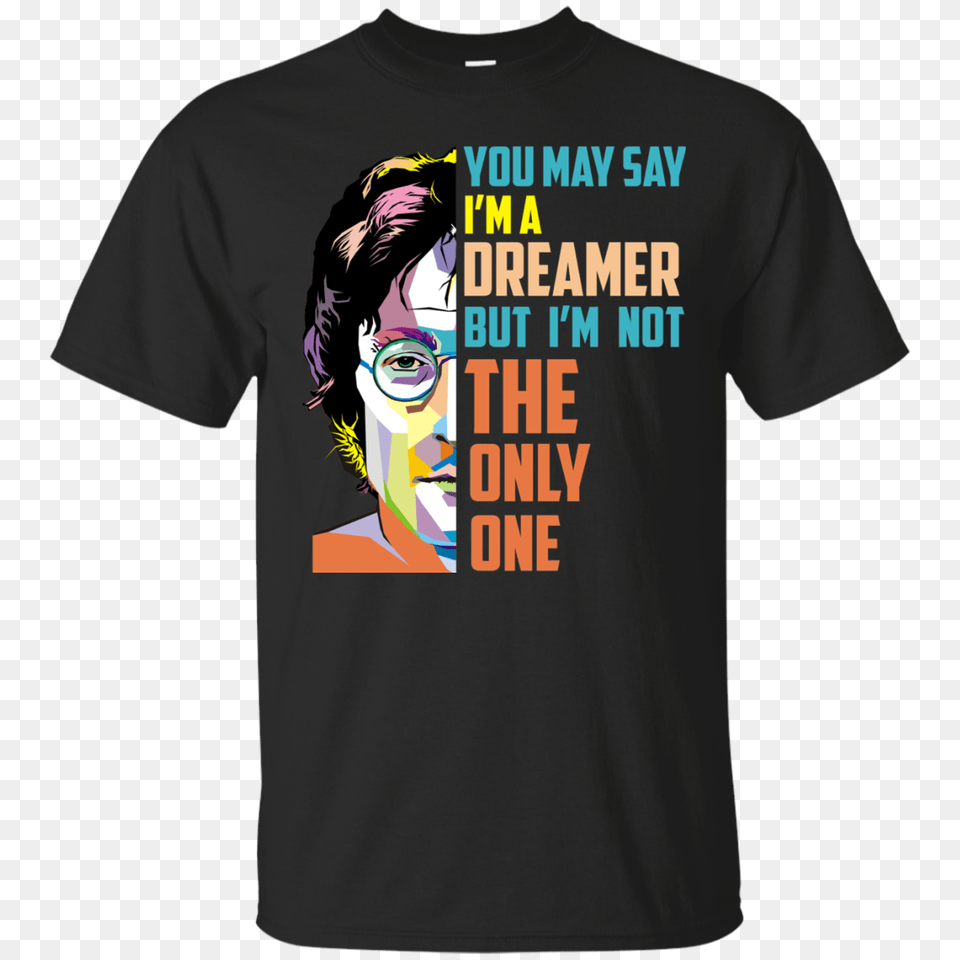 John Lennon You May Say Im Dreamer T Shirt Long Sleeve Hoodie, Clothing, T-shirt, Book, Face Free Png Download