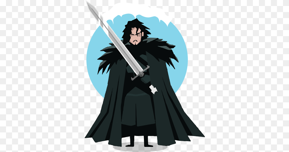 John Snow Stay True To The Purpose Game Of Thrones Jerry Liu, Fashion, Person, Sword, Weapon Free Png