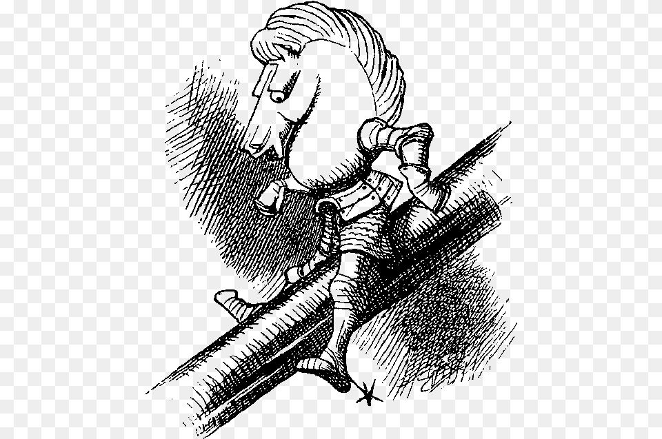 John Tenniel White Knight, Nature, Night, Outdoors, Person Free Png