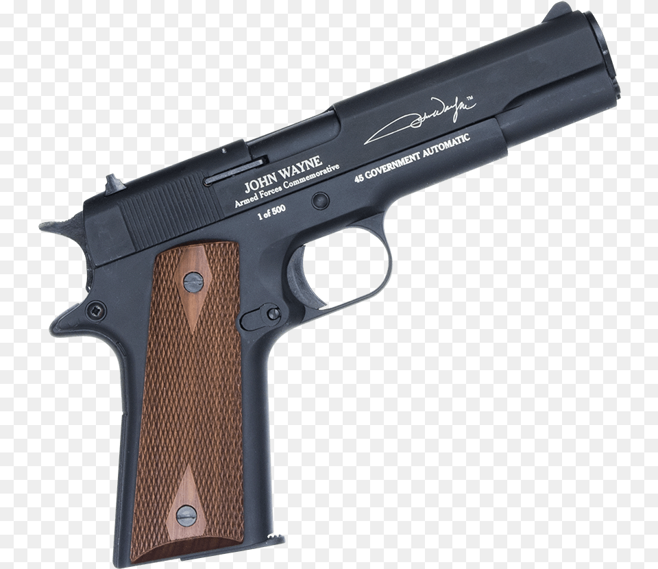John Wayne M1911 Government Firearm, Gun, Handgun, Weapon Free Transparent Png