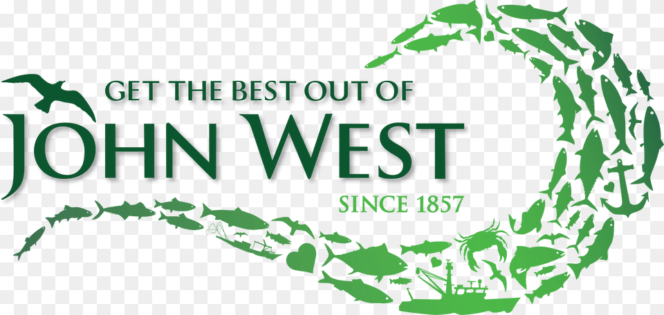 John West Logo Strap W Fish John West Foods Logo, Green, Plant, Vegetation, Jungle Png