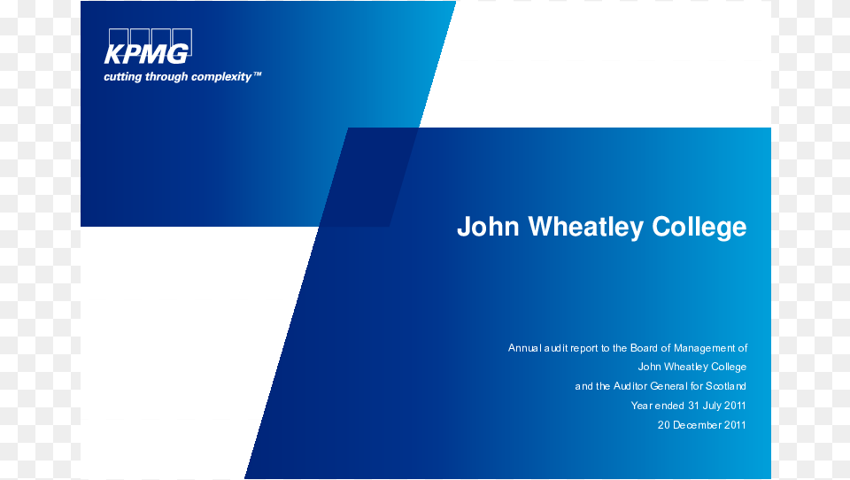 John Wheatley College Annual Audit Kpmg Ppt Background, Advertisement, Poster, Text, Paper Free Transparent Png