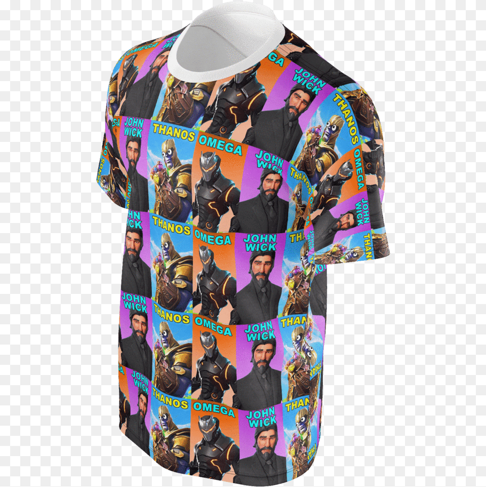 John Wick And Thanos Shirt Part 2 Men Blouse, T-shirt, Clothing, Adult, Person Free Png