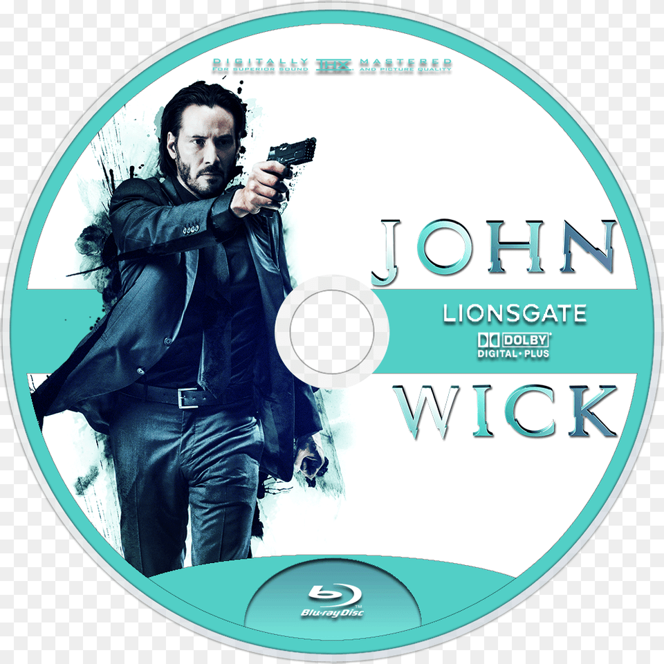 John Wick Blu Ray Disc, Adult, Disk, Dvd, Person Free Transparent Png