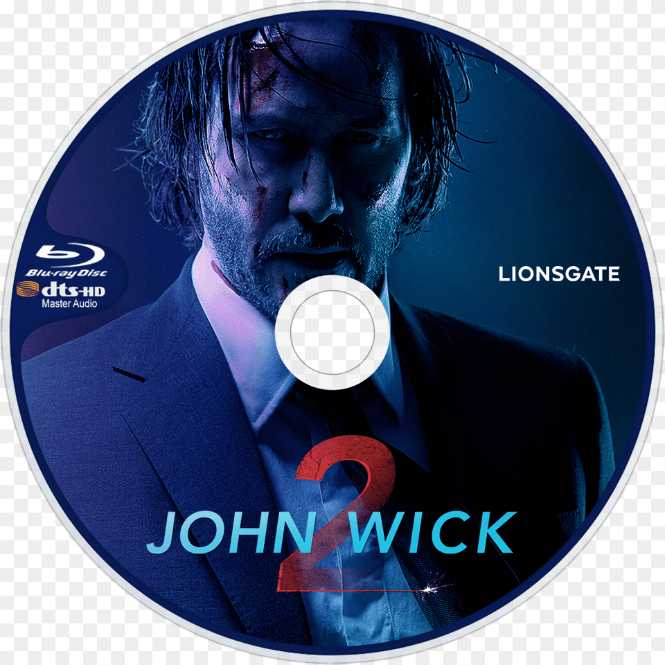 John Wick Chapter 2 Dvd Cover John Wick 2 Dvd Cover, Adult, Disk, Male, Man Free Png