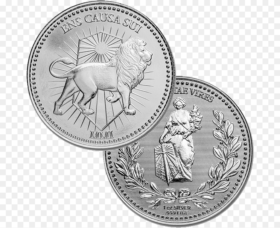 John Wick Continental Coin John Wick Silver Coin, Lion, Animal, Wildlife, Mammal Png