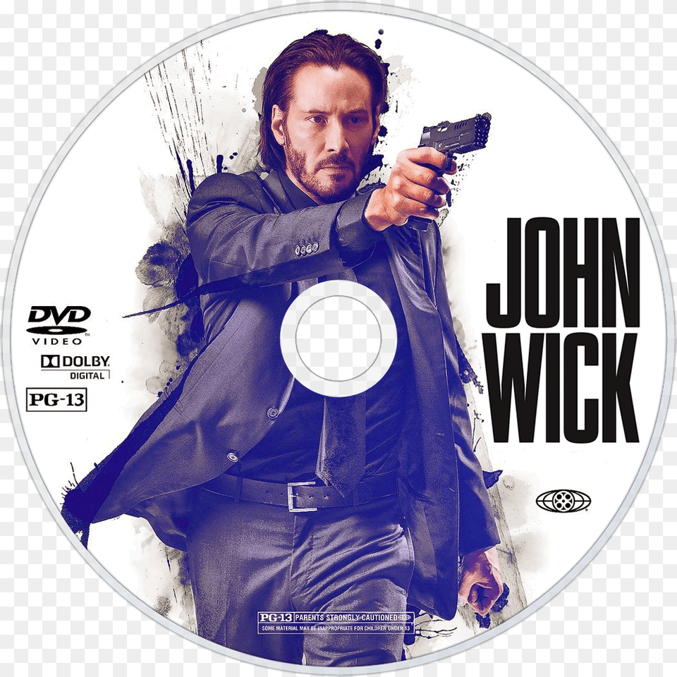 John Wick Dvd Disc Image Keanu Reeves Film 2015, Weapon, Handgun, Gun, Firearm Free Png