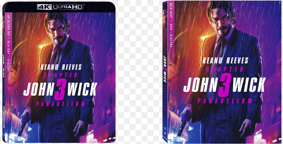 John Wick Home Release John Wick Chapter 3 Parabellum Blu Ray, Publication, Book, Man, Male Free Transparent Png