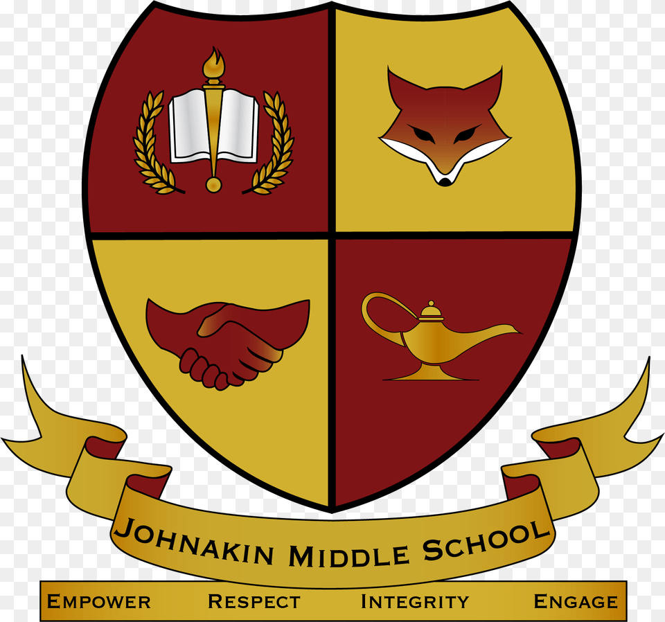 Johnakin Middle School Johnakin Middle School Symbol, Armor, Emblem, Animal, Cat Png Image