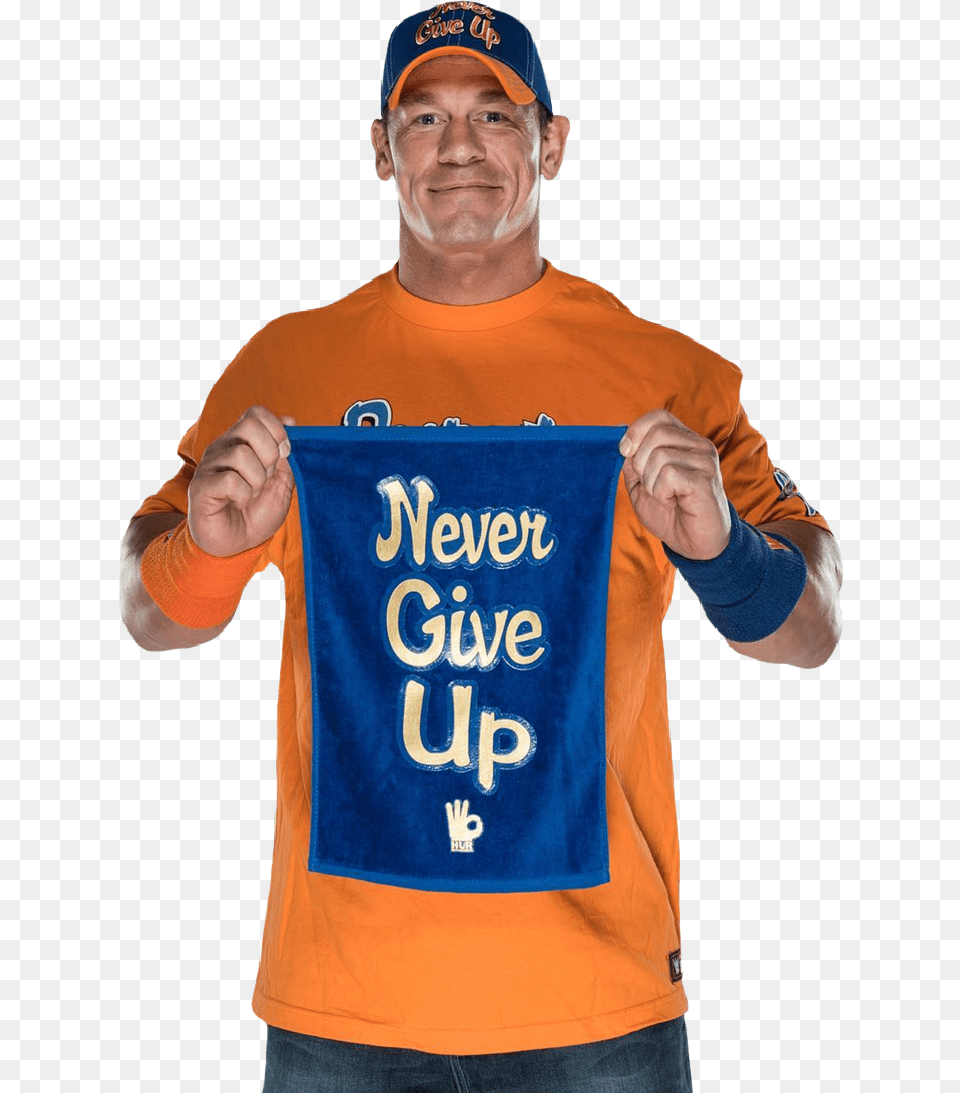 Johncena Cenation Hustleloyaltyrespect Nevergiveup John Cena With Never Give Up, T-shirt, Baseball Cap, Cap, Clothing Free Transparent Png