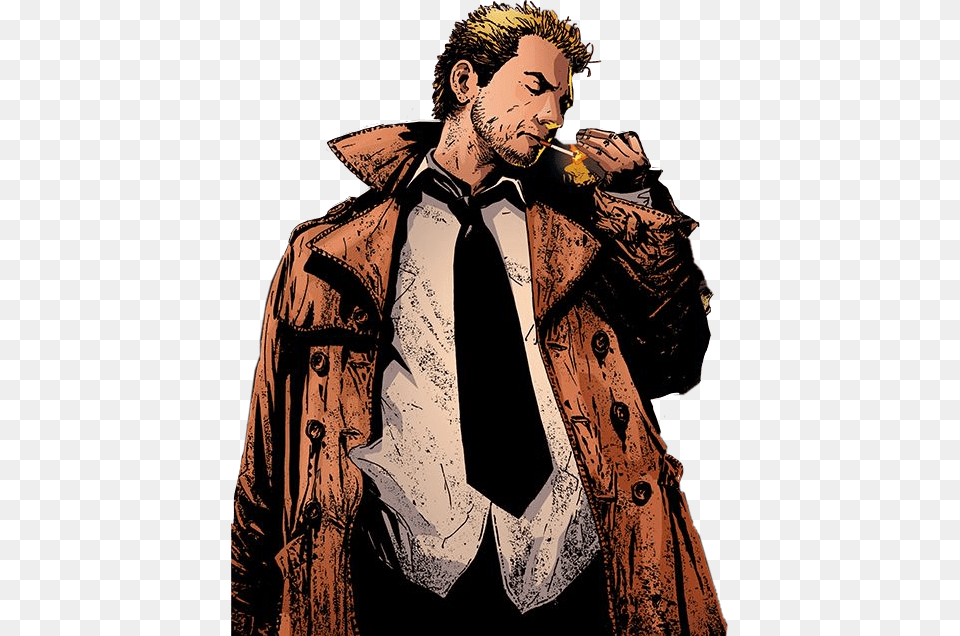 Johnconstantine Hellblazer Dc Freetoedit John Constantine Comic Frames, Accessories, Tie, Formal Wear, Coat Free Png