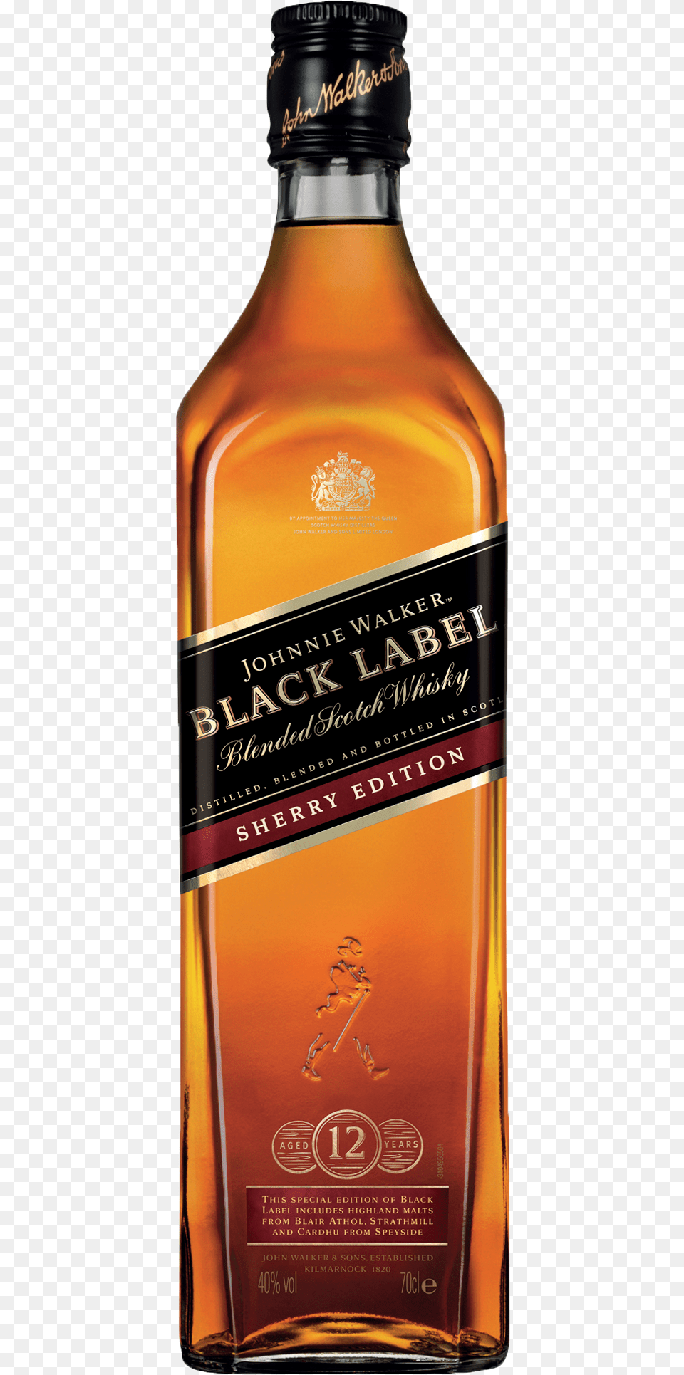 Johnnie Walker Black Label Johnnie Walker Black Label Sherry Edition, Alcohol, Beverage, Liquor, Whisky Png Image