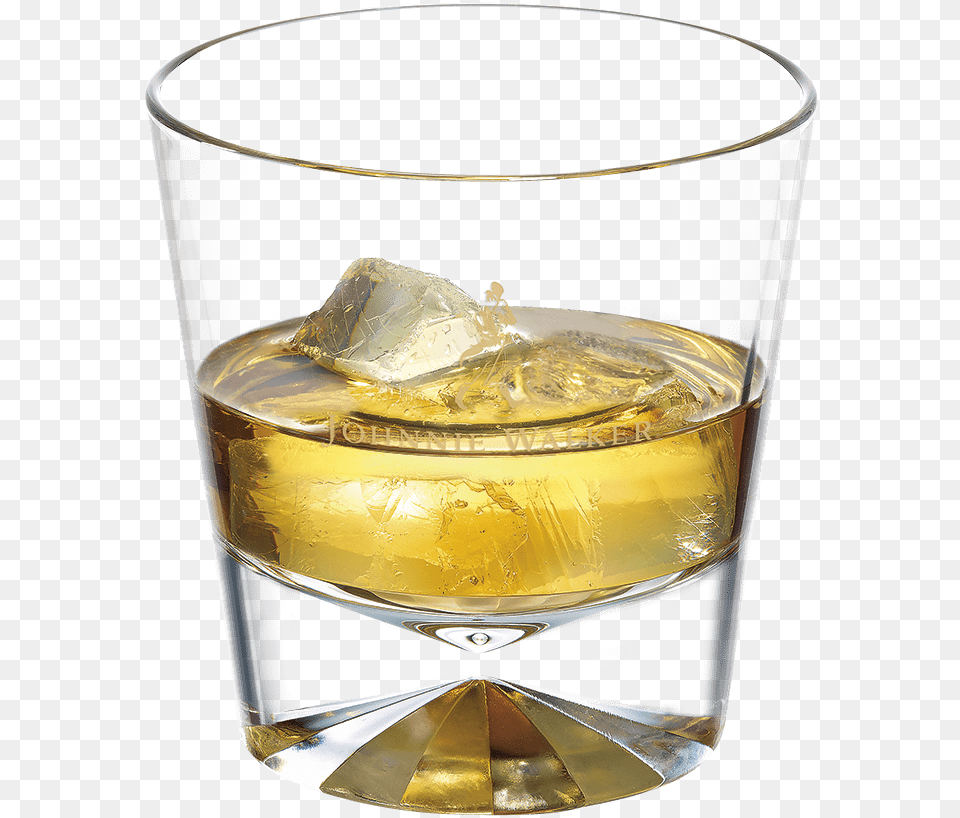 Johnnie Walker Double Black Label On The Rocks Vaso Whisky Johnnie Walker, Glass, Alcohol, Beverage, Liquor Free Png Download