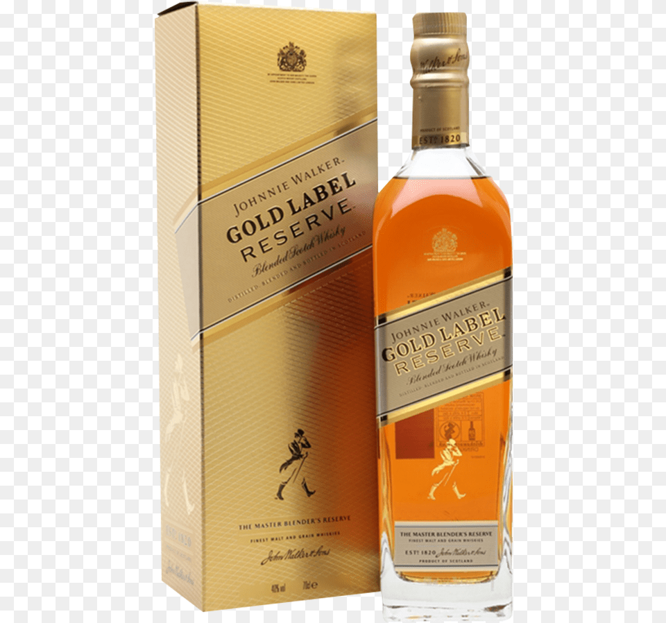 Johnnie Walker Gold Label, Alcohol, Beverage, Liquor, Whisky Free Transparent Png