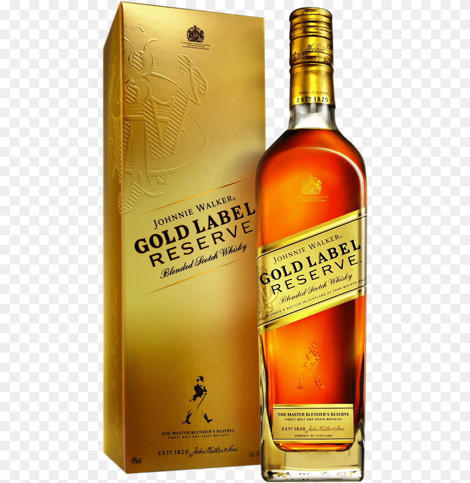 Johnnie Walker Gold Label Reserve Scotch Johnnie Walker Gold Reserve, Alcohol, Beverage, Liquor, Whisky Free Transparent Png