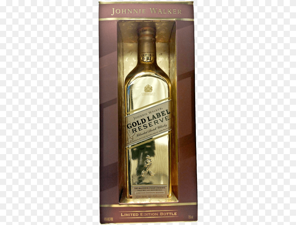 Johnnie Walker Gold Reserve Label, Alcohol, Beverage, Liquor, Person Free Transparent Png
