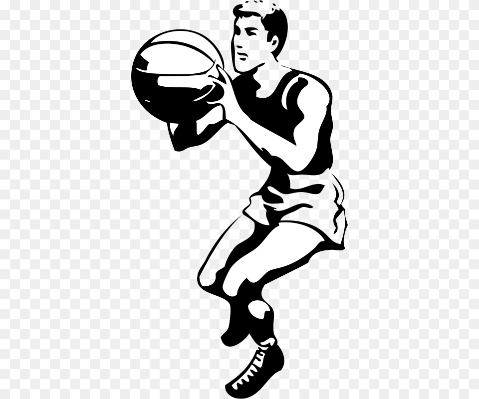 Johnny Automatic Basketball Player, Stencil, Adult, Female, Person Png Image