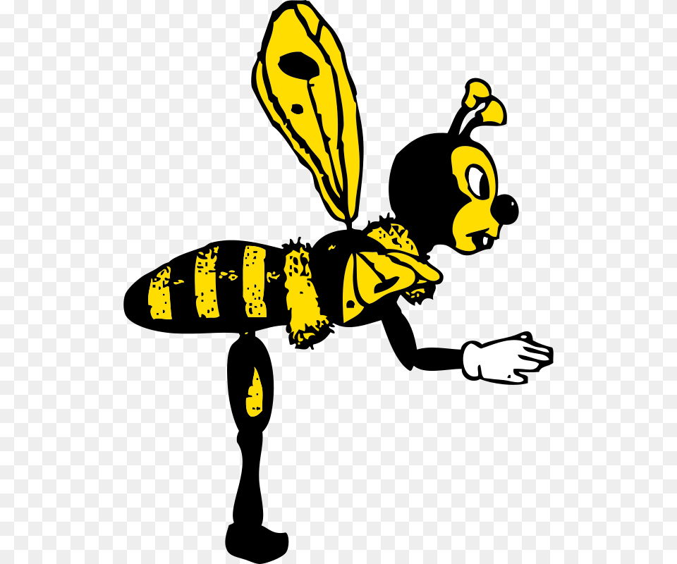 Johnny Automatic Bending Bee From Side, Animal, Insect, Invertebrate, Wasp Free Png Download