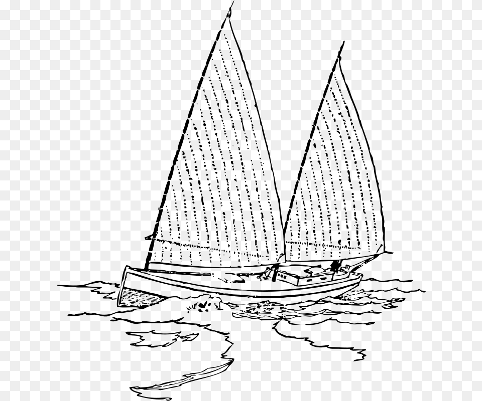 Johnny Automatic Bugeye Sailboat, Gray Png Image