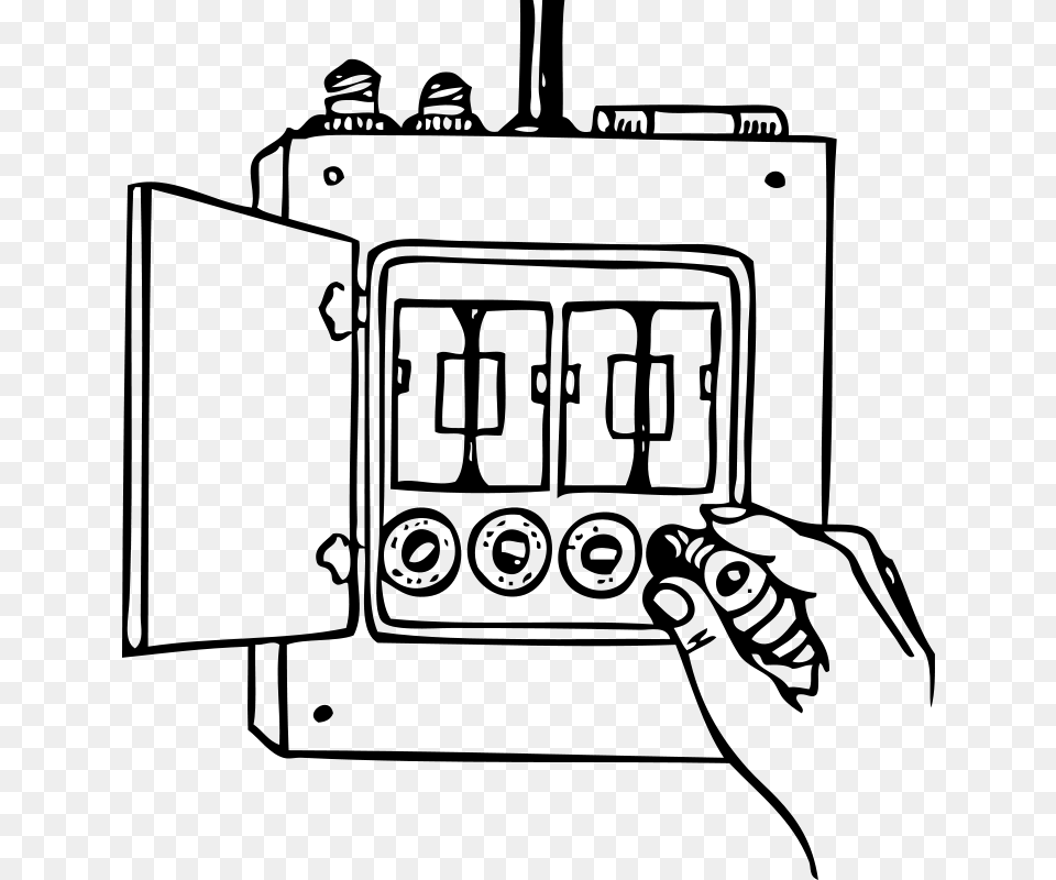 Johnny Automatic Fuse Box, Gray Png