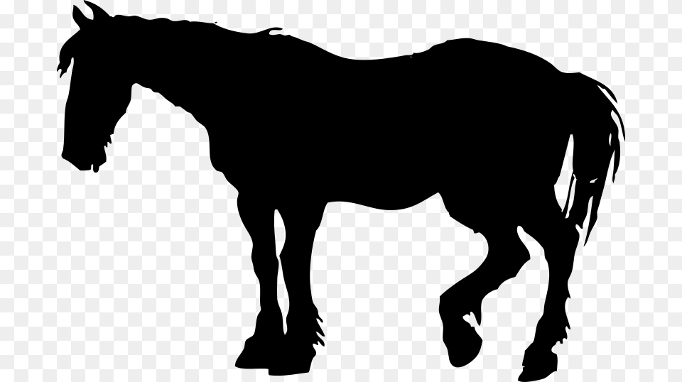 Johnny Automatic Horse Silhouette, Gray Free Png