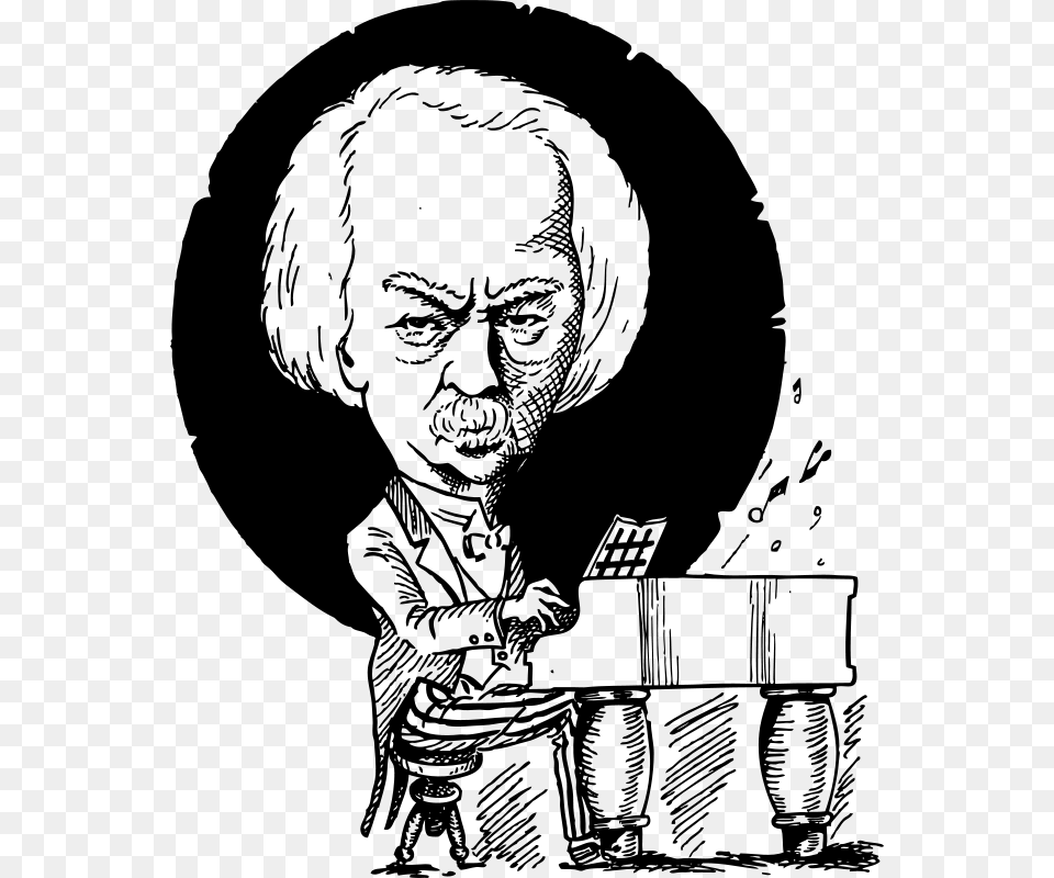 Johnny Automatic Ignacy Jan Paderewski, Gray Png