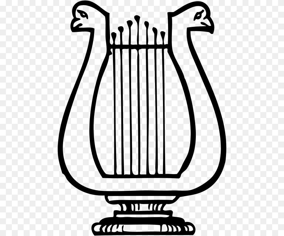 Johnny Automatic Lyre, Gray Png