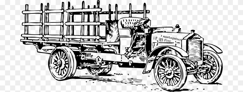 Johnny Automatic Old Heavy Truck, Gray Free Png Download