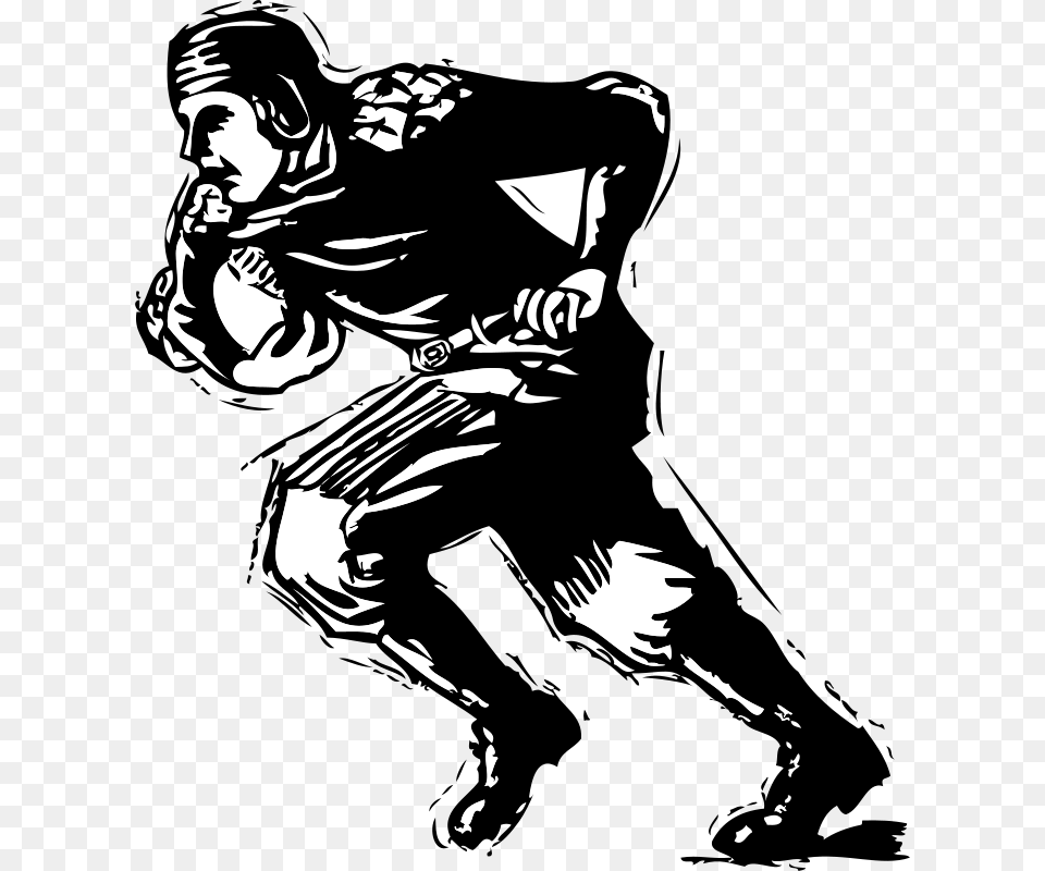 Johnny Automatic Old Time Football Player, Stencil, Person, People, Face Free Png