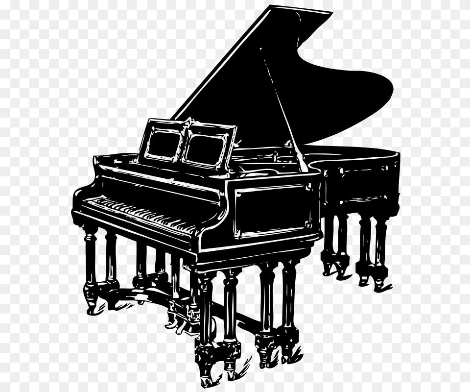 Johnny Automatic Piano, Gray Png