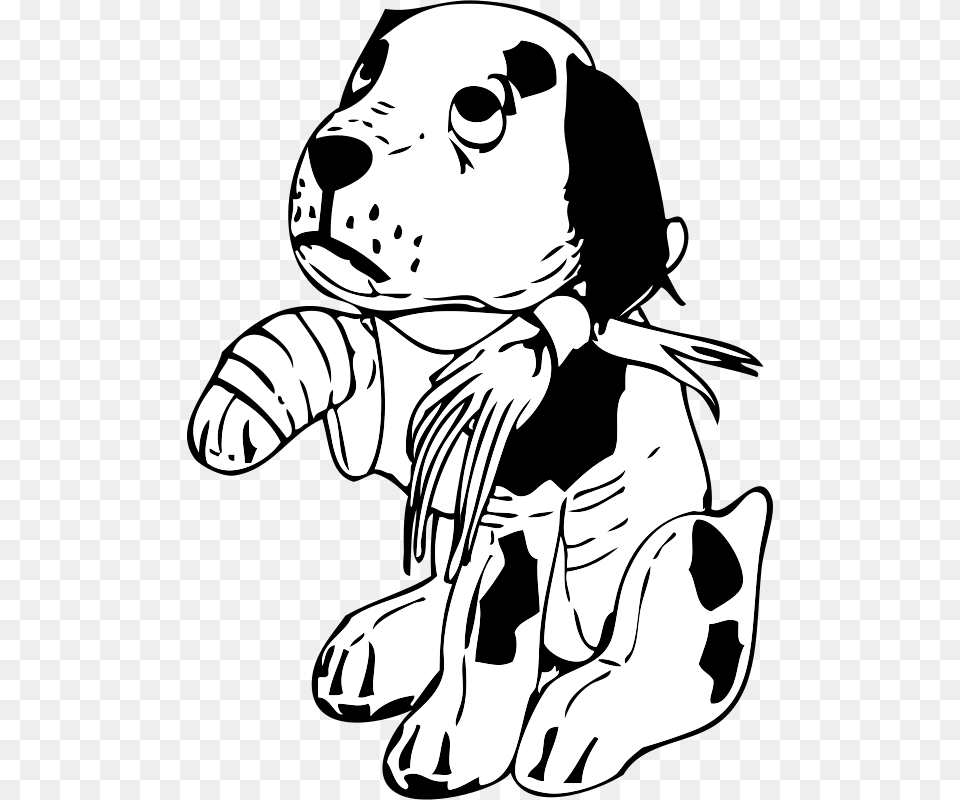 Johnny Automatic Sad Dog With A Broken Leg, Stencil, Baby, Person, Face Png Image