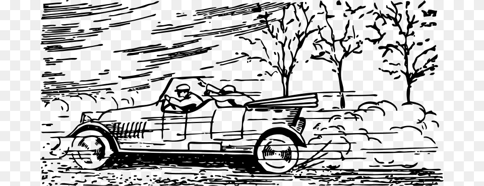 Johnny Automatic Speeding Car, Gray Png Image
