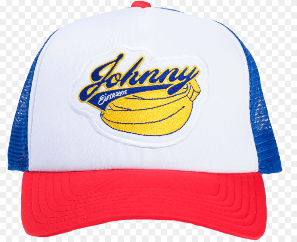 Johnny Bananas Trucker Baseball Cap, Baseball Cap, Clothing, Hat, Swimwear Free Png