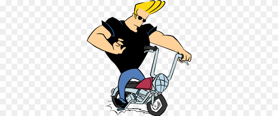 Johnny Bravo, Person, Device, Grass, Lawn Free Png
