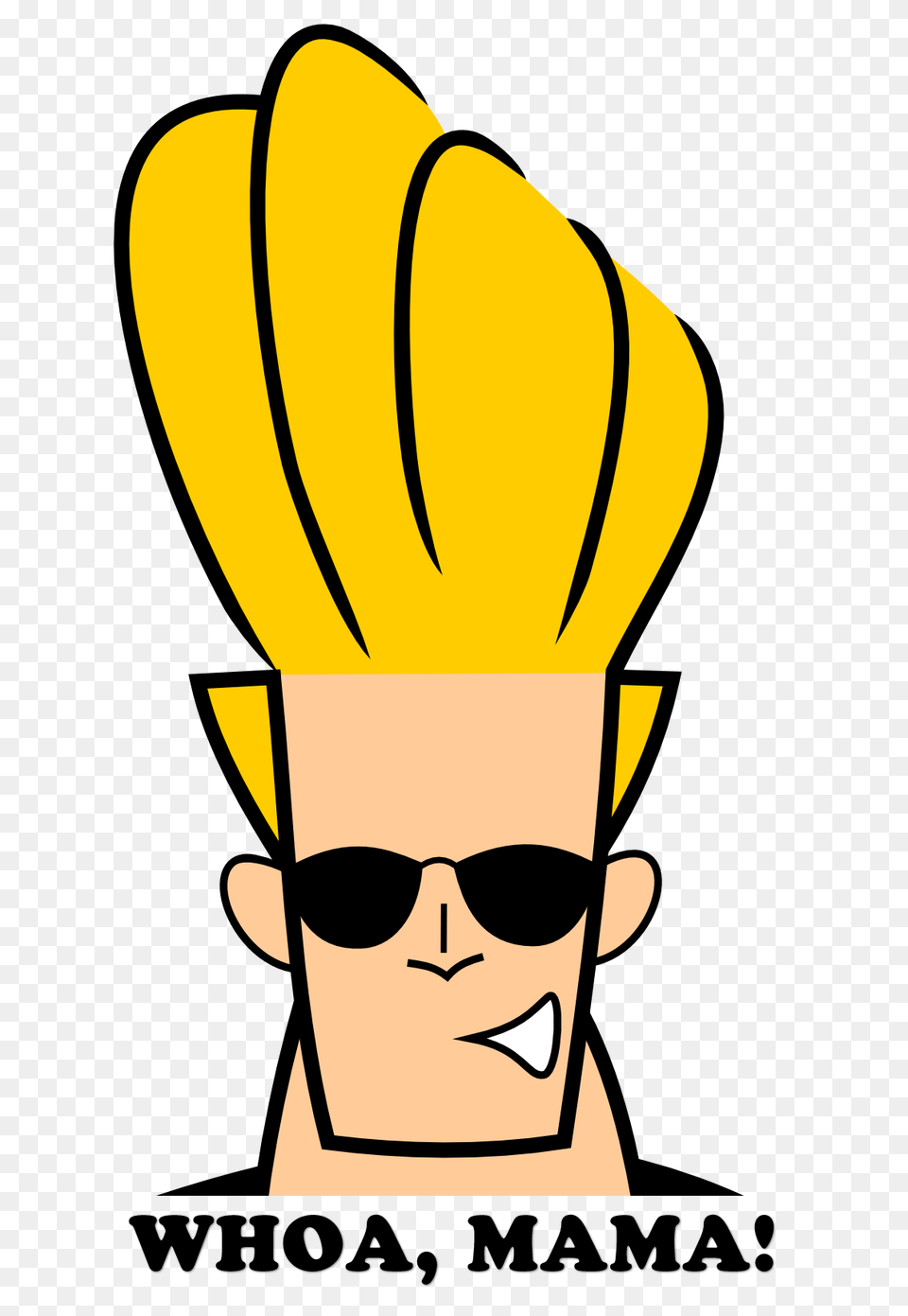 Johnny Bravo Head, Accessories, Sunglasses, Clothing, Hat Free Png