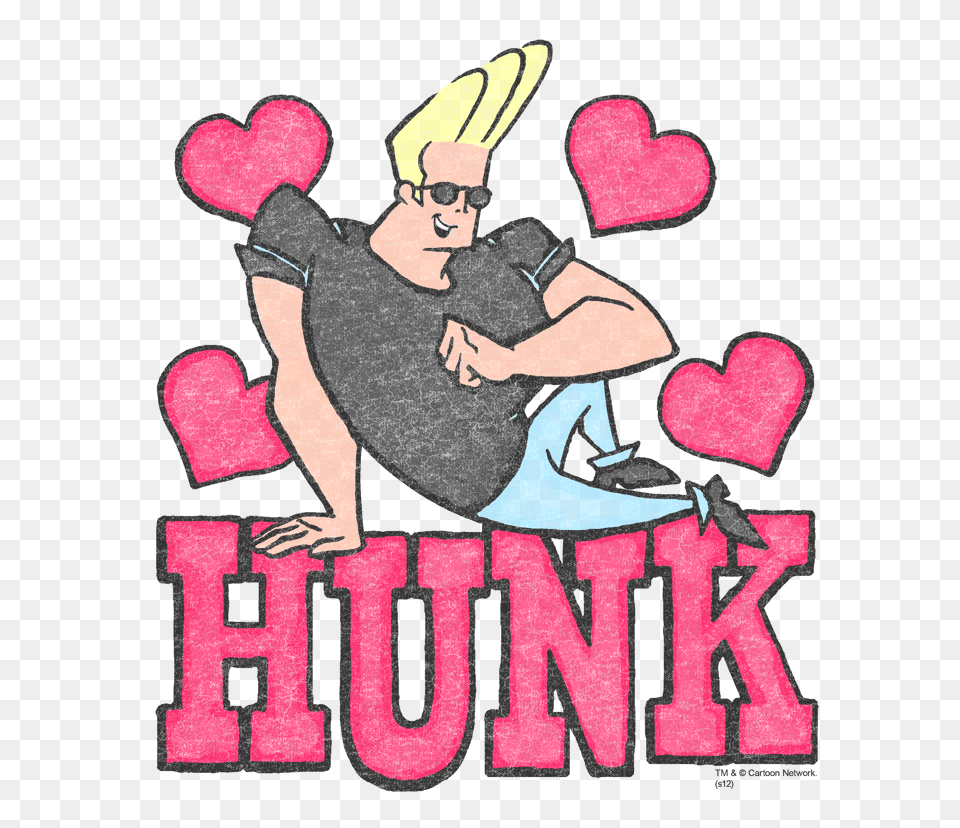 Johnny Bravo Hunk Juniors V Neck T Shirt Sons Of Gotham, Adult, Male, Man, Person Png