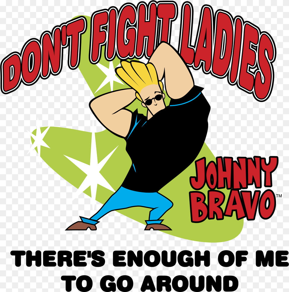 Johnny Bravo Logo Transparent Happy Birthday Johnny Bravo, Book, Comics, Publication, Person Png