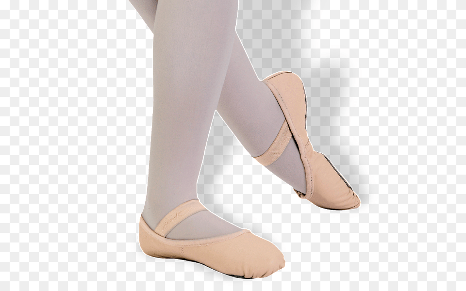 Johnny Brown Demi Pointe Child Pink Leather Ballet Ballet Shoe, Clothing, Footwear, Sandal, Adult Free Png Download