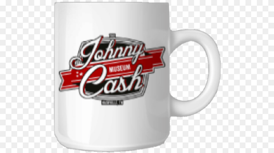 Johnny Cash Museum White Logo Coffee Mug Johnny Cash Museum Shirt, Cup, Beverage, Coffee Cup Png Image