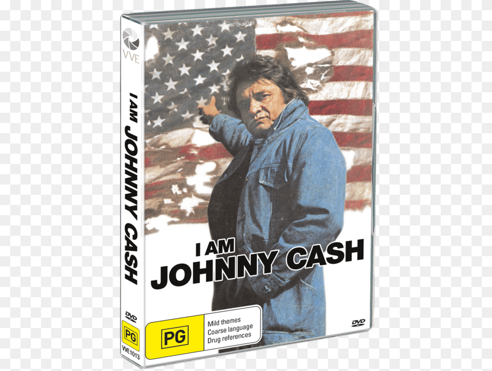 Johnny Cash Ragged Old Flag Album, Adult, Clothing, Coat, Male Png Image