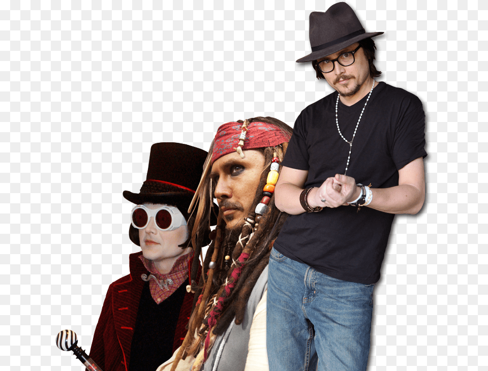 Johnny Depp In Willy Wonka And The Chocolate Factory, Clothing, Hat, Adult, Sun Hat Free Png